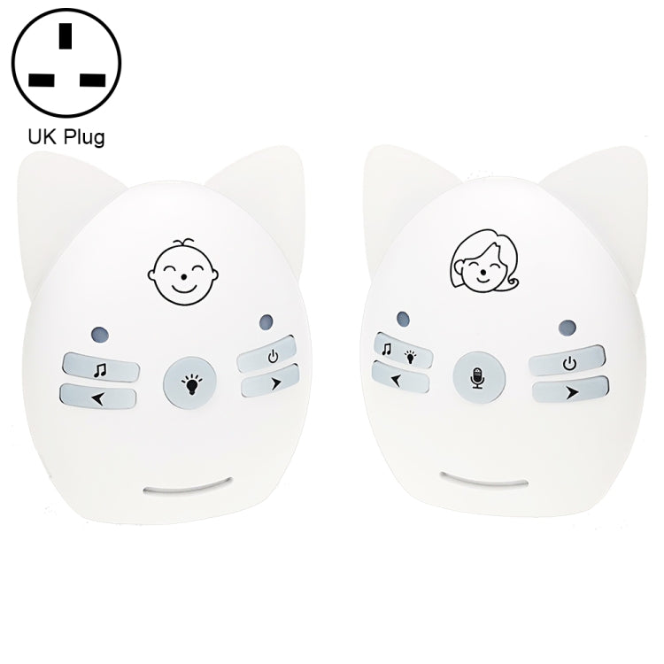 Wireless Audio Baby Monitor Support Voice Monitoring + Intercom + Night Light without Battery, US Plug, UK Plug, EU Plug, AU Plug Wireless Audio Baby Monitor Support Voice Monitoring + Intercom + Night Light without Battery, US Plug, UK Plug, EU Plug, AU Plug